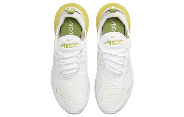 Nike Air Max 270 Спортивный низкий топ повседневная обувь для женщин белый желтый