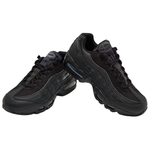 Nike Air Max 95 Устойчивые к истиранию Низкие повседневные беговые кроссовки Унисекс Черные