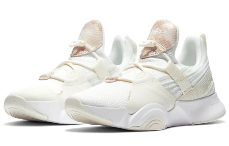Nike SuperRep Groove Амортизация Противоскользящие Устойчивые к истиранию Низкие Кроссовки для тренировок Женские Экрю