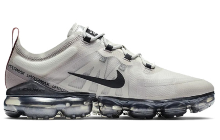 Nike VaporMax 2019 Устойчивые к истиранию низкие беговые кроссовки для мужчин лунный серый