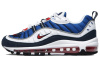 Nike Air Max 98 Low Топ Повседневные Беговые Кроссовки Женские Синие Белые