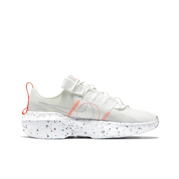 Nike Crater Ткань Амортизация Противоскользящие Устойчивые к истиранию Дышащие Низкие Беговые кроссовки Женские Белые