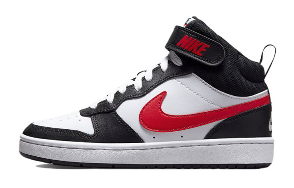 Nike Court Borough MID 2 Синтетическая кожа устойчивая к истиранию баланс поддержка верх детские для скейтбординга
