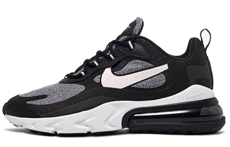 Nike Air Max 270 React Low Беговые кроссовки Мужские Черные Серые