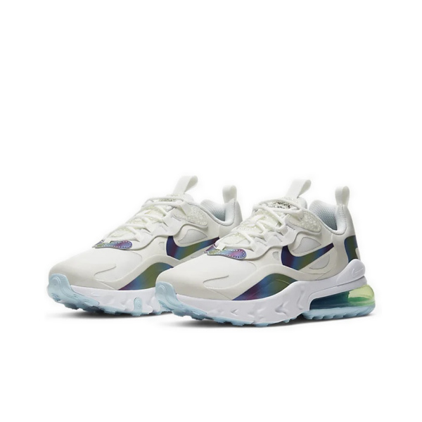 Nike Air Max 270 Ткань Низкий Верх Амортизирующие Повседневные Беговые Кроссовки Женские Синие Зеленые