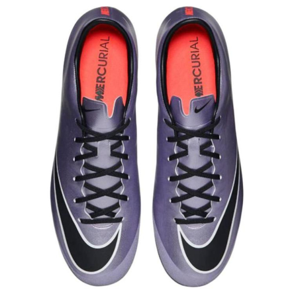 Nike JR MERCURIAL VICTORY V Удобные противоскользящие и устойчивые к истиранию футбольные бутсы для мужчин серебряные