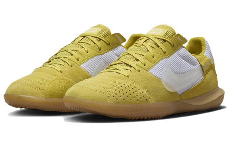Nike Streetgato Коровья кожа Футбольные бутсы Мужской Сатурн Золотой