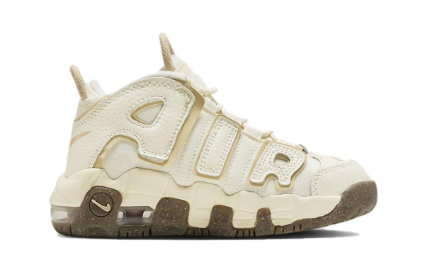 Nike Air More Uptempo BP Коровья кожа Противоскользящие амортизирующие кроссовки для детей Lifestyle