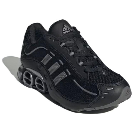 Adidas Противоскользящие Износостойкие Низкие Беговые Кроссовки Унисекс Черные