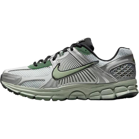 Nike Vomero 5 Амортизация Устойчивый к истиранию Дышащие Низкие Кроссовки для бега Мужские Зеленый Серебристый