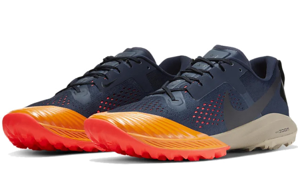 Nike Air Zoom Terra Kiger 5 Сетка Противоскользящие Низкие Кроссовки для Бега Унисекс Обсидиан
