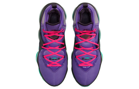 Nike Lebron 19 EP 'Фиолетовый Бирюзовый' Высокие Баскетбольные Кроссовки Мужские Фиолетовые Азиатская Версия