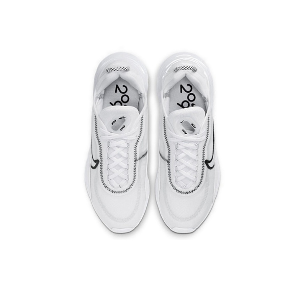 Nike Air Max 2090 Винтаж Устойчивые к истиранию Низкие Кроссовки с воздушной подушкой для бега Женские Белые Черные