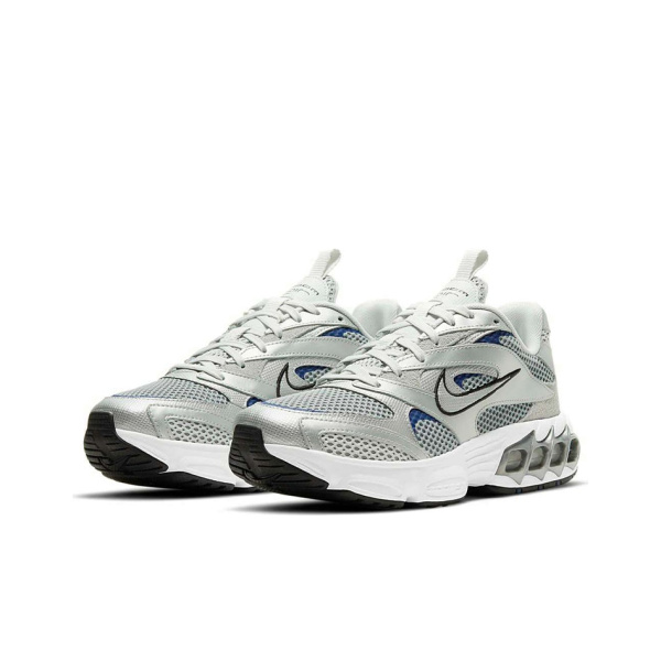 Nike Zoom Air Fire Удобно и модно Амортизация Противоскользящие Низкие Беговые кроссовки Женские Белые Серебряные