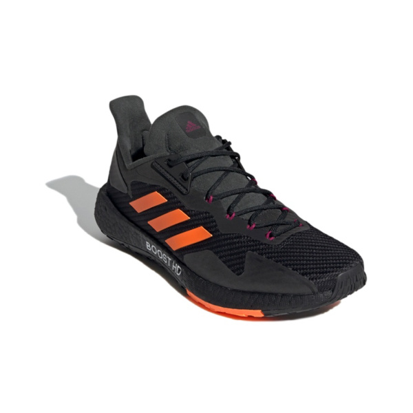 Adidas PulseBOOST Ткань Дышащий Низкий Верх Повседневные Беговые Кроссовки Унисекс Черные
