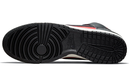 Nike Dunk High 'Fitness Red' Удобные высокие кроссовки для скейтбординга унисекс черные красные