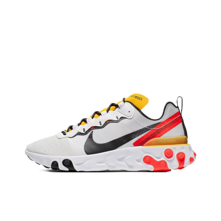 Nike React Element 55 Ткань Амортизация Противоскользящий Дышащий Легкий Низкий Верх Повседневные Беговые Кроссовки