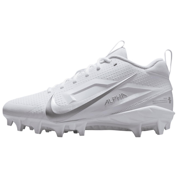 Nike Alpha Menace 4 Противоскользящие Устойчивые к износу Футбольные бутсы Унисекс Белые
