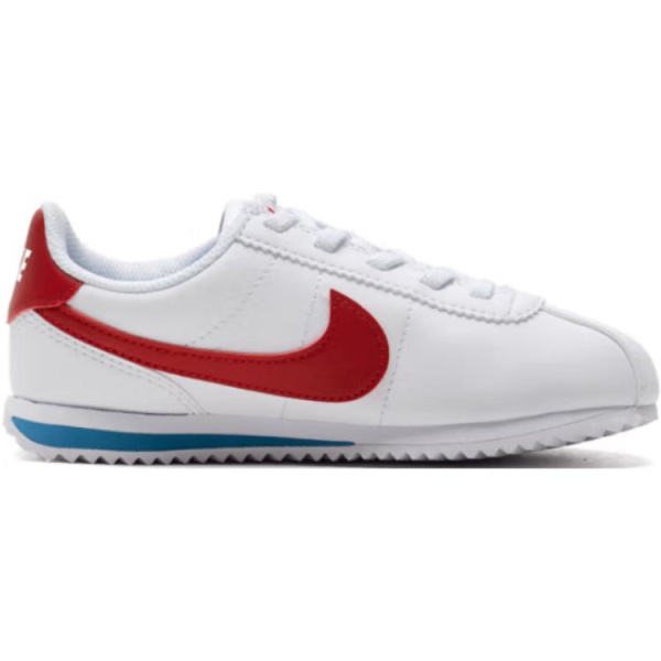 Nike Cortez EasyOn Low Топ Детская Обувь для Повседневной Носки Белый Красный Возраст 3-7 Лет
