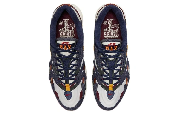 Nike Air Max 96 Low Топ Амортизирующие Повседневные Беговые Кроссовки Унисекс Джинсовый Синий