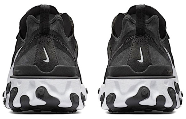 Nike React Element 55 Ткань Устойчивая к истиранию Низкий Топ ТРЕНИРОВОЧНАЯ БЕЖЕВАЯ БЕЛАЯ Обувь Женская
