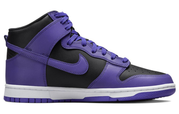 Nike Dunk High 'Психический Фиолетовый и Черный' Удобные Высокие Кеды Повседневная Скейтборд Обувь Мужская