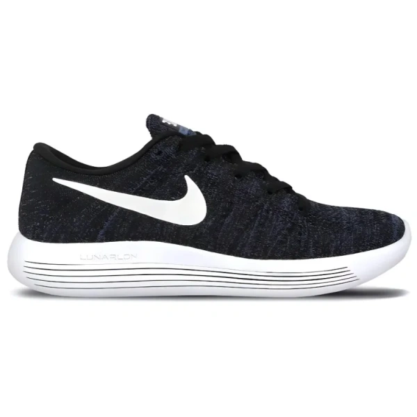 Nike LunarEpic Flyknit Износостойкие и Легкие Низкие Беговые Кроссовки Женские Черные