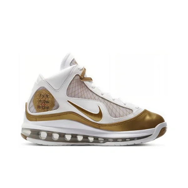 Nike Lebron 7 QS Китай Луна MID Осенний Удобный Противоскользящий Легкий MID Топ Винтажные Баскетбольные Кроссовки