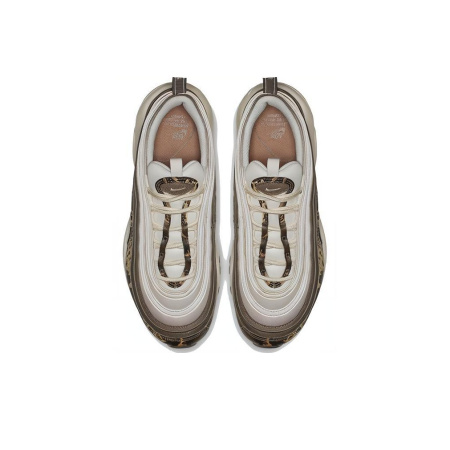 Nike Air Max 97 Нейлоновые Низкие Беговые Кроссовки Женские Камуфляж Коричневый