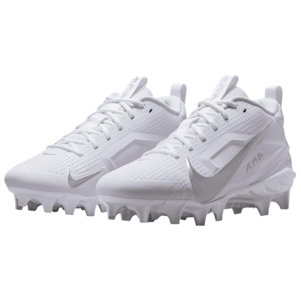 Nike Alpha Menace 4 Противоскользящие Устойчивые к износу Футбольные бутсы Унисекс Белые