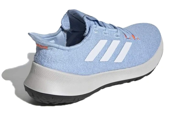 Adidas SenseBounce+ Short Resistant и Breathable Low-Top Marathon Беговые кроссовки Женские Light Blue