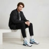 Nike Air Max 270 Ткань Низкие Повседневные Беговые Кроссовки Мужские Синие Белые Черные