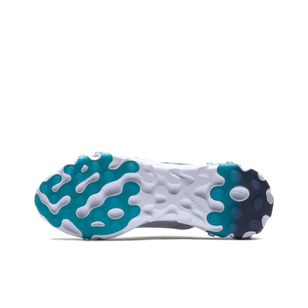 Nike React Element 55 Ткань Амортизация Баланс Низкий Верх Повседневные Беговые Кроссовки Женские Синие Серые