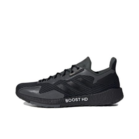 Adidas PulseBOOST Ткань Дышащая и Легкая Низкий Верх Повседневные Беговые Кроссовки Унисекс Черные