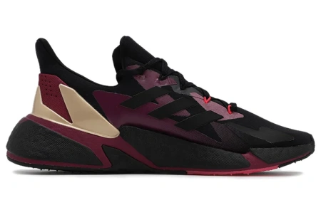 Adidas X9000l4 Ткань Противоскользящая Устойчивая к износу Низкие Беговые кроссовки Женские Черные Фиолетовые