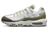 Nike Air Max 95 Сетка Текстиль Кожа Низкий Верх Повседневная Обувь Мужская Белый Зеленый