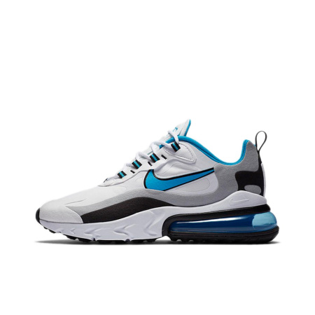 Nike Air Max 270 Ткань Низкие Повседневные Беговые Кроссовки Мужские Синие Белые Черные