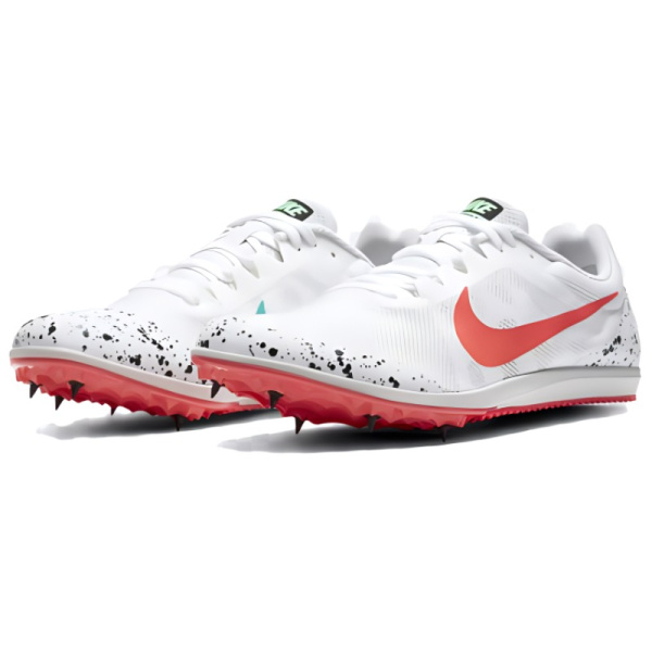 Nike Zoom Rival D 10 Спортивная амортизация дышащая низкий верх беговые кроссовки унисекс белые