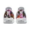 Nike Air Max 95 Ткань Низкие Кроссовки для Бега с Воздушной Подушкой Унисекс Белый Черный Синий Фиолетовый Коричневый