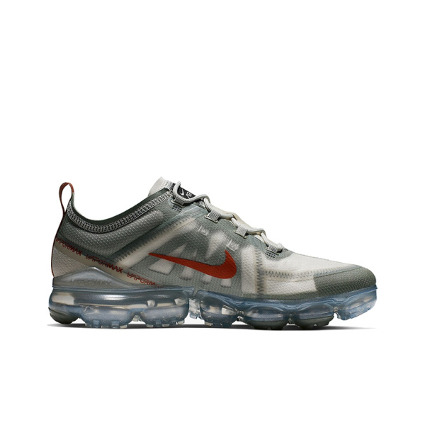 Nike VaporMax 2019 Амортизация Ткань Амортизация Ударопрочный Низкий Топ Повседневные Беговые Кроссовки Мужские Тауповые