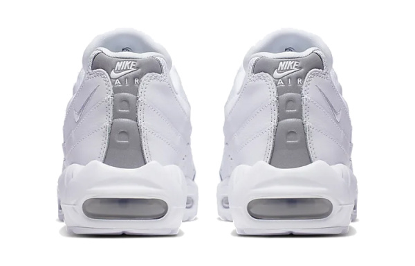 Nike Air Max 95 Low Топ Амортизирующие кроссовки для бега на длинные дистанции Унисекс Чисто белый