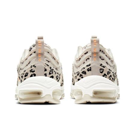Nike Air Max 97 Устойчивые к истиранию Низкие Повседневные Беговые Кроссовки Женские Бежевые Белые Черные