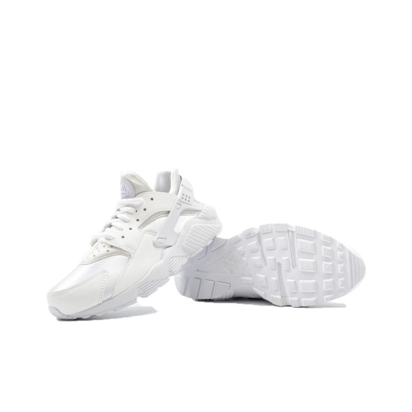 Nike Huarache Run Амортизация Противоскользящие Устойчивые к истиранию Низкие Беговые кроссовки Женские Белые