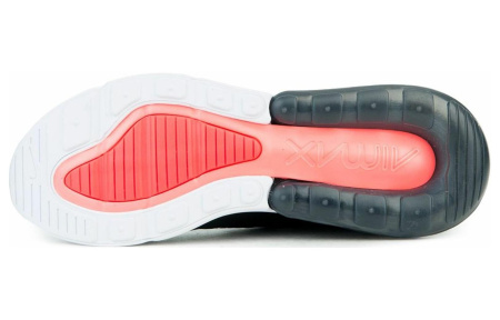 Nike Air Max 270 Canvas Low Top Air Cushion Повседневные Беговые Кроссовки Унисекс Черный Белый