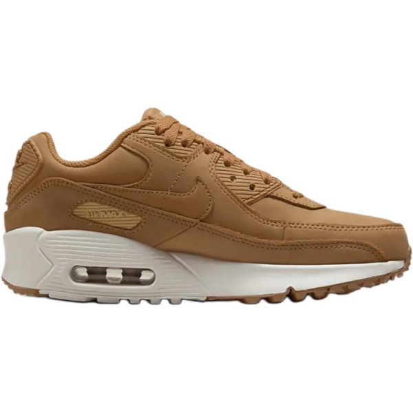 Nike Air Max 90 Удобные устойчивые к истиранию с низкой амортизацией детские повседневные кроссовки коричневые