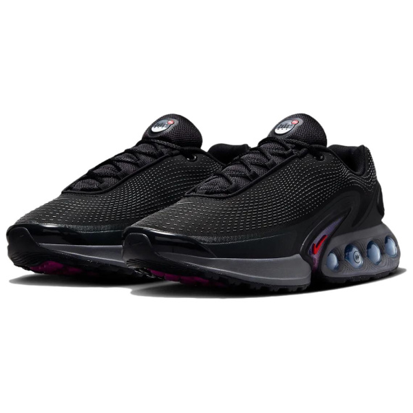 Nike Air Max DN Амортизация Легкий Отскок Низкие Повседневные Беговые Кроссовки Унисекс Черные