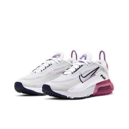 Nike Air Max 2090 Винтаж Низкие Кроссовки с воздушной подушкой для бега Повседневные Женские Белые Розовые