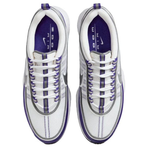 Nike Zoom Spiridon Сетка Синтетическая Кожа Низкий Верх Повседневные Беговые Кроссовки Мужские Белый Фиолетовый
