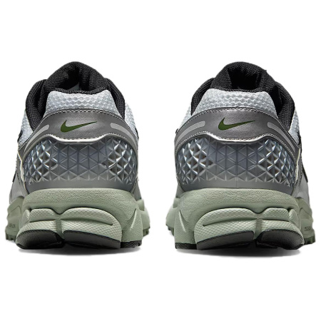 Nike Vomero 5 Амортизация Устойчивый к истиранию Дышащие Низкие Кроссовки для бега Мужские Зеленый Серебристый
