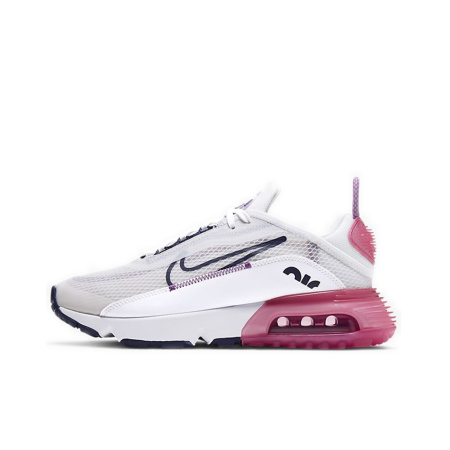 Nike Air Max 2090 Винтаж Низкие Кроссовки с воздушной подушкой для бега Повседневные Женские Белые Розовые